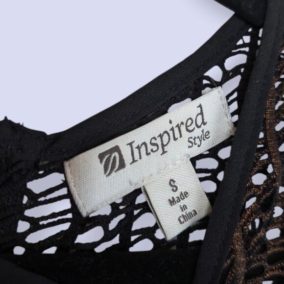 Inspired Style Copper Metallic Mesh Top - Picture 8 of 8